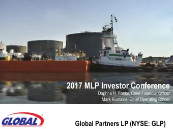 2017 MLP Investor Conference  Daphne H. Foster, Chief Financial Officer  Q3 2014 Investor