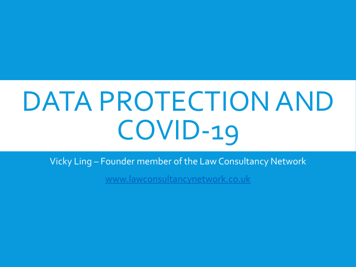 data protection and covid 19