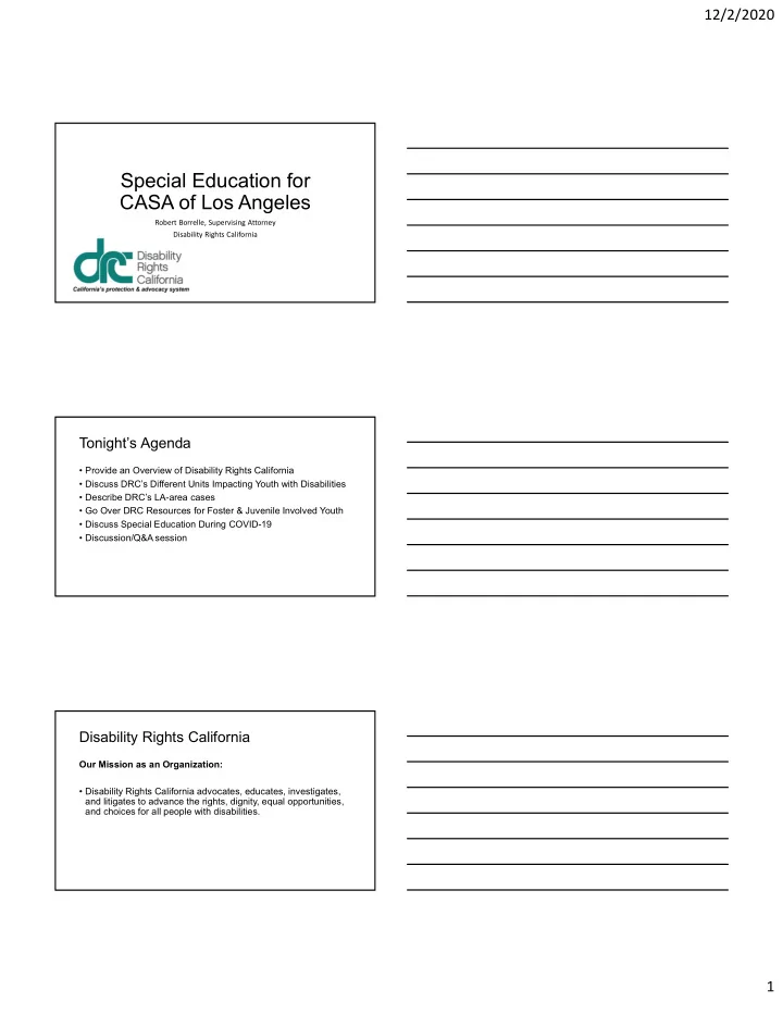 special education for casa of los angeles