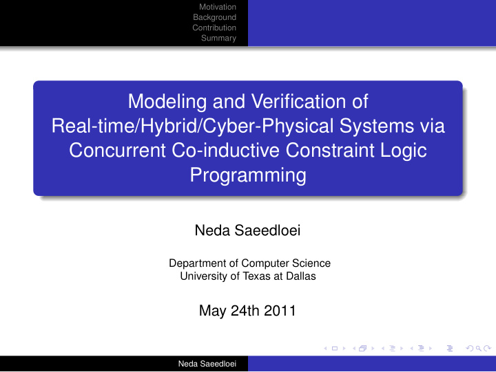 modeling and verification of real time hybrid cyber
