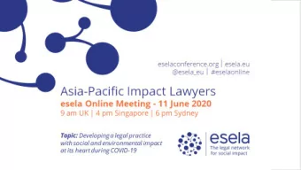 Agenda  PART 1: Introduction  Asia-Pacific Impact Lawyers  PART 2: Panel Discussion  esela Online