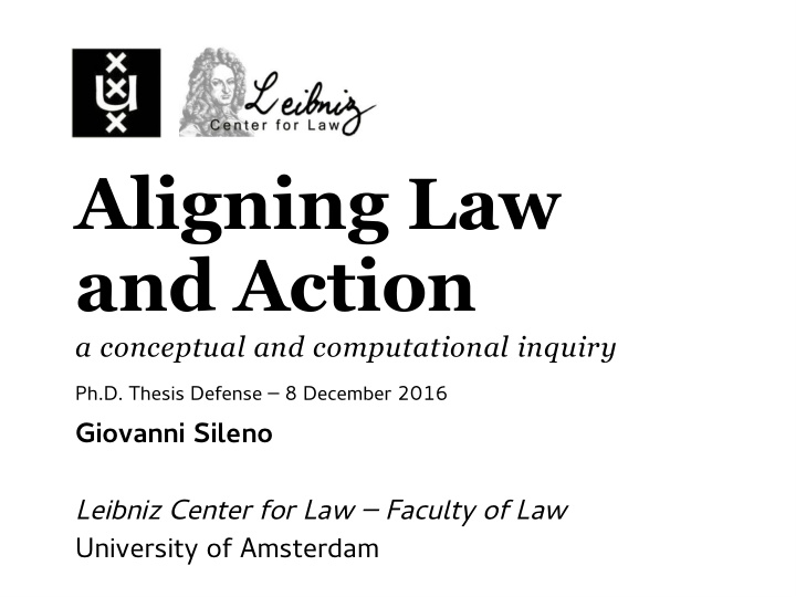 aligning law and action