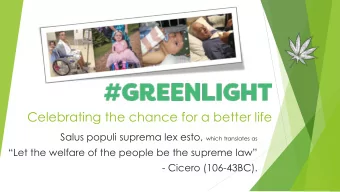 Celebrating the chance for a better life Salus populi suprema lex esto, which translates as  Let