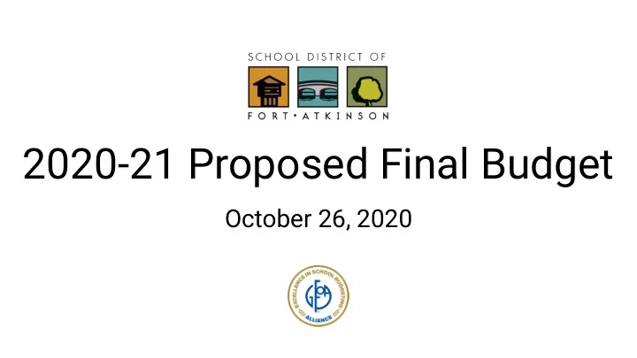 2020 21 proposed final budget