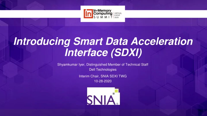 interface sdxi