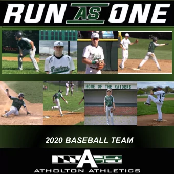 2020 BASEBALL TEAM  The image part with relationship ID rId2 was not found in the file.  RA  RAIDER