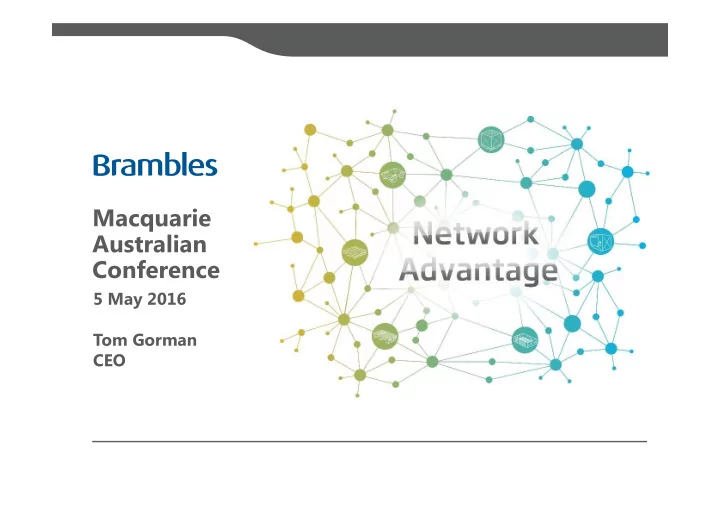macquarie australian conference