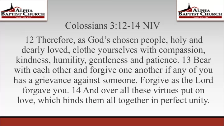 colossians 3 12 14 niv