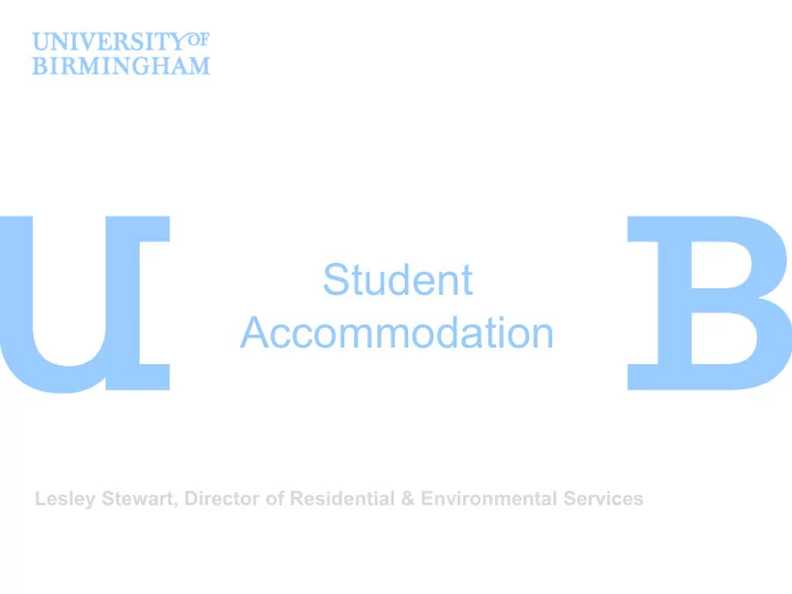 accommodation