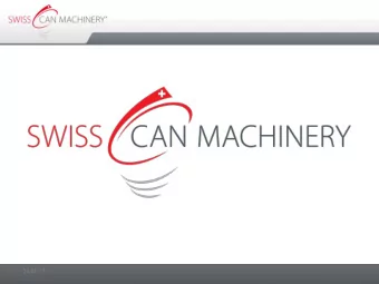 24.01.17  Swiss Can Machinery AG  V-matic Can Line for 60 cpm  24.01.17  Swiss Can Machinery AG