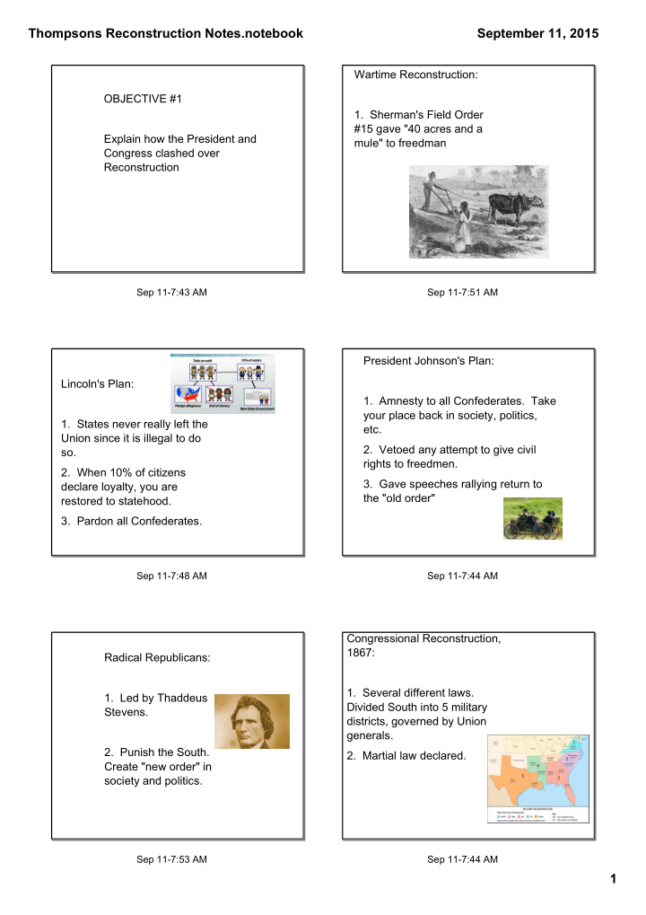 thompsons reconstruction notes notebook september 11 2015