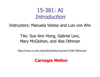 Grading  6 Problem sets       - 50%  Midterm                  - 20%  Final