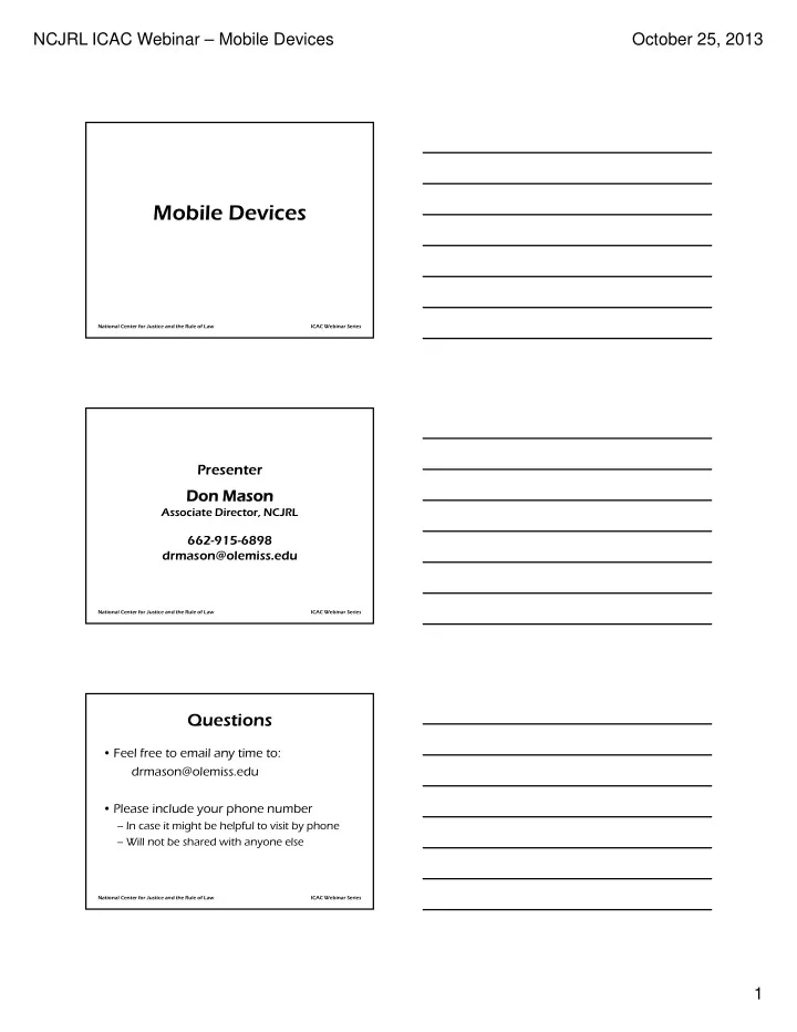 mobile devices