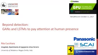 Beyond detection:  GANs and LSTMs to pay attention at human presence  Ri  Rita Cucchia  iara  Imag