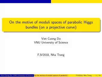 On the motive of moduli spaces of parabolic Higgs  bundles (on a projective curve)  Viet Cuong Do