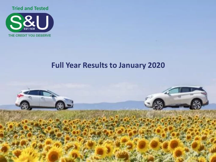 full year results to january 2020 today s speakers