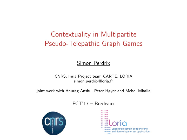 contextuality in multipartite pseudo telepathic graph