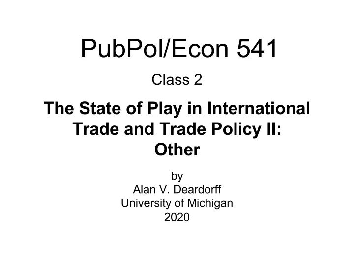 pubpol econ 541