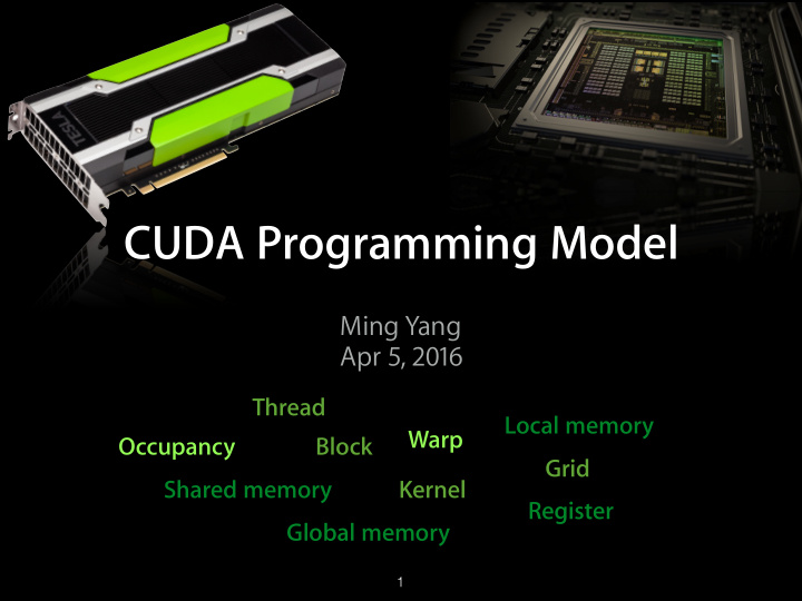 cuda programming model