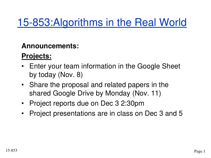15 853 algorithms in the real world