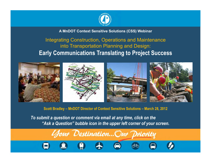 early communications translating to project success