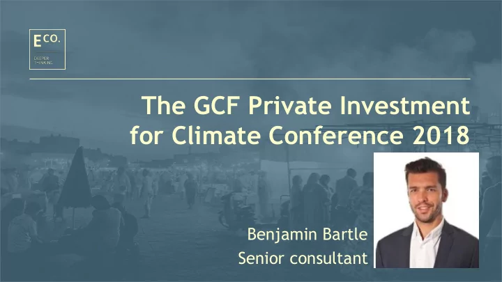 for climate conference 2018