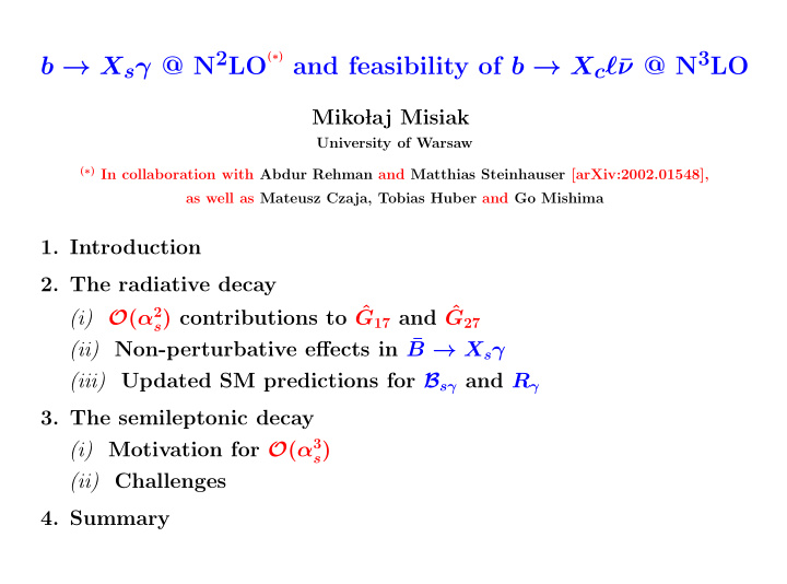 and feasibility of b x c b x s n 2 lo n 3 lo