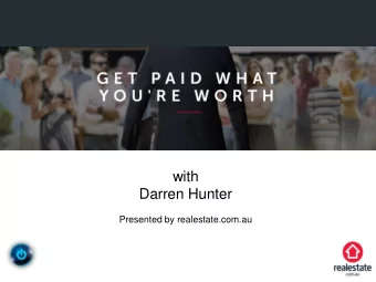 Darren Hunter  Presented by realestate.com.au  Who is Darren Hunter?    Based in Adelaide SA