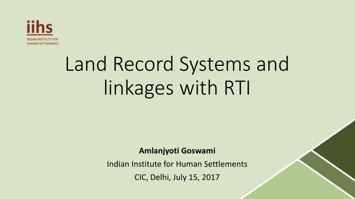 linkages with rti