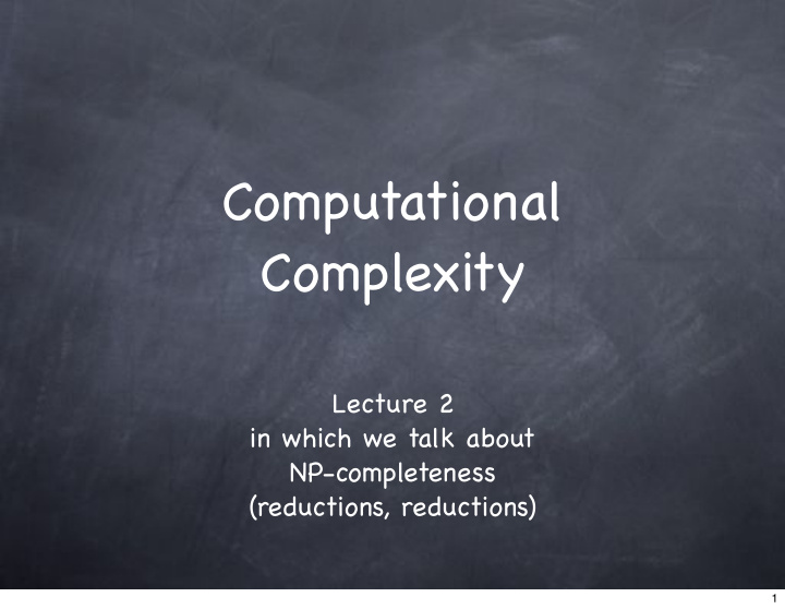 computational complexity