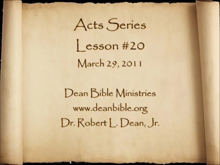 the acts of the apostles to the end of the earth acts 1 8