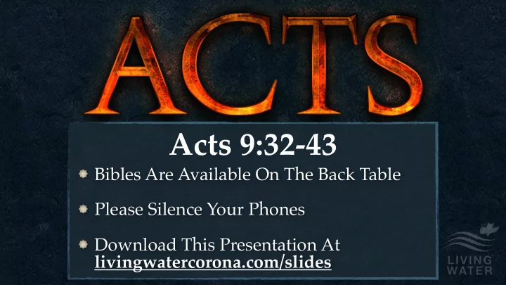 acts 9 32 43