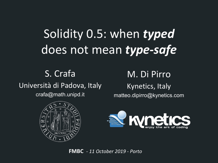 solidity 0 5 when typed does not mean type safe