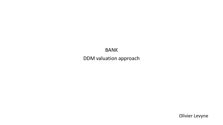 bank ddm valuation approach