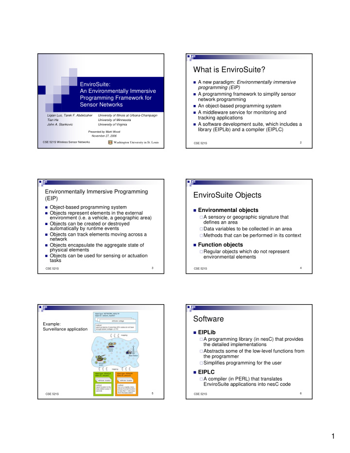 what is envirosuite