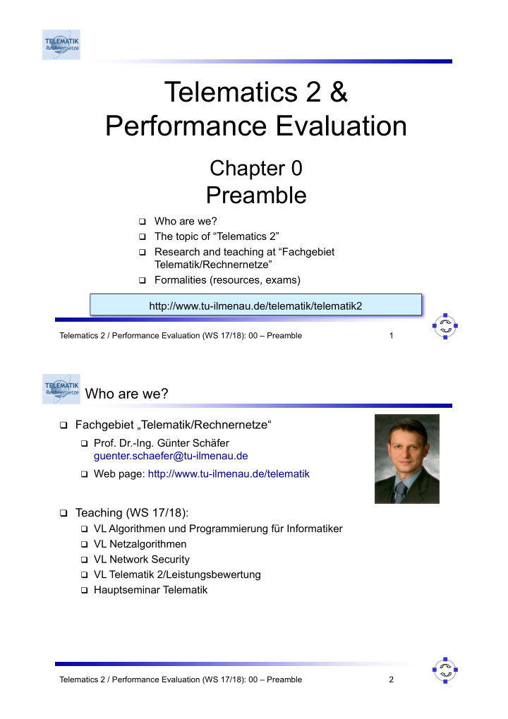 telematics 2 performance evaluation