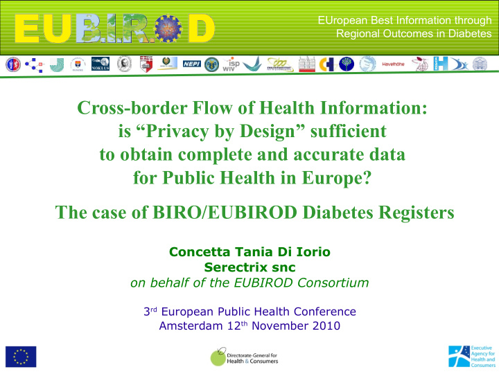 cross border flow of health information is privacy by