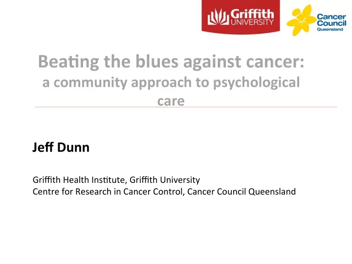 bea ng the blues against cancer