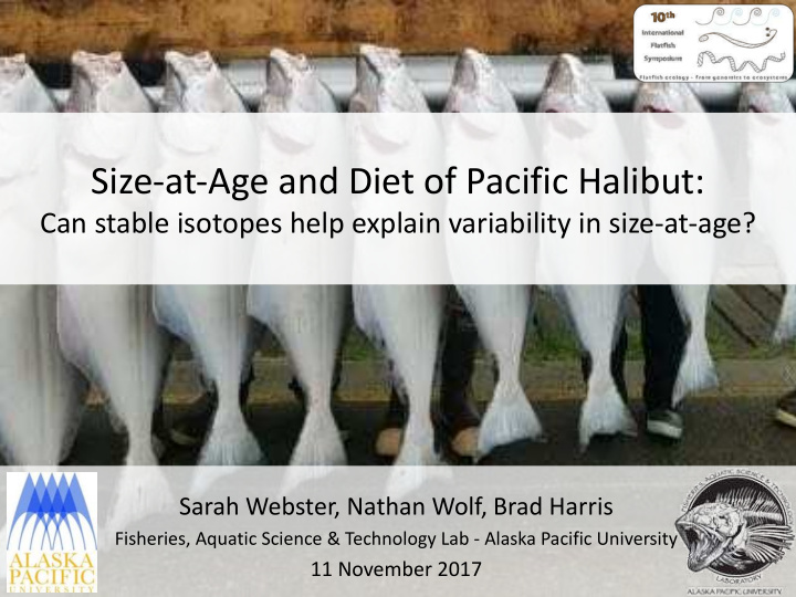 size at age and diet of pacific halibut