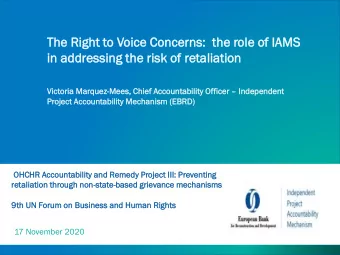 in  in ad  addr  dres  essin  ing  g the  e ris  isk of reta  etalia  iati  tion  on  Victor  oria