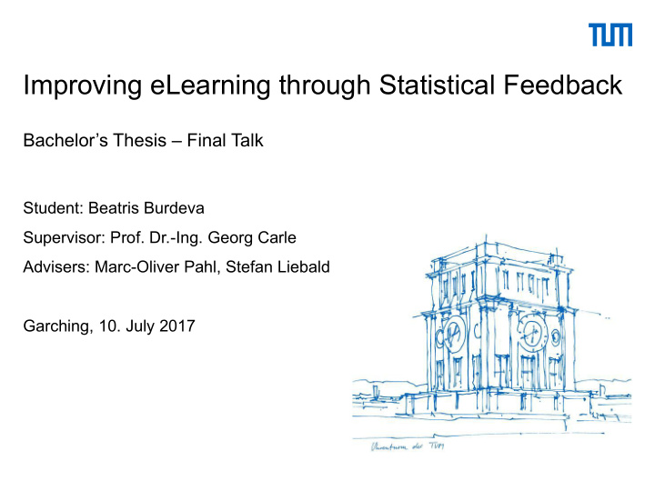 improving elearning through statistical feedback