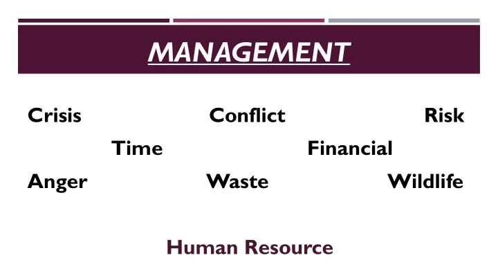management