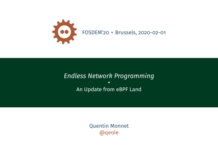 endless network programming