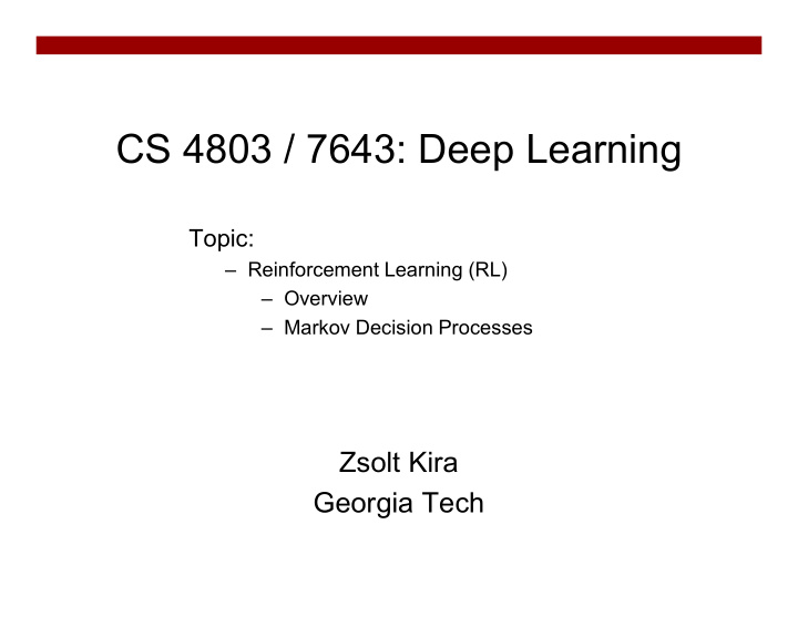 cs 4803 7643 deep learning