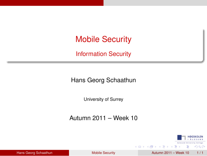 mobile security