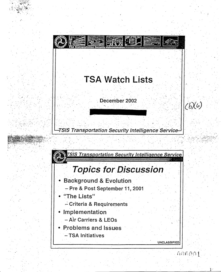 pre september o 11 2001 50s and eas identified specific 6