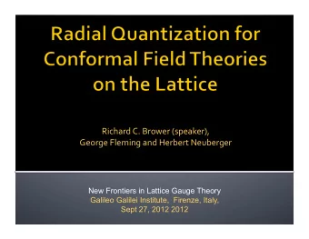 Richard  C.  Brower  (speaker),    George  Fleming  and  Herbert  Neuberger