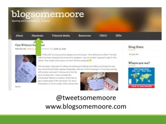 @tweetsomemoore  www.blogsomemoore.com  DIVERSITY &amp; INCLUSION  Th  The question is  s