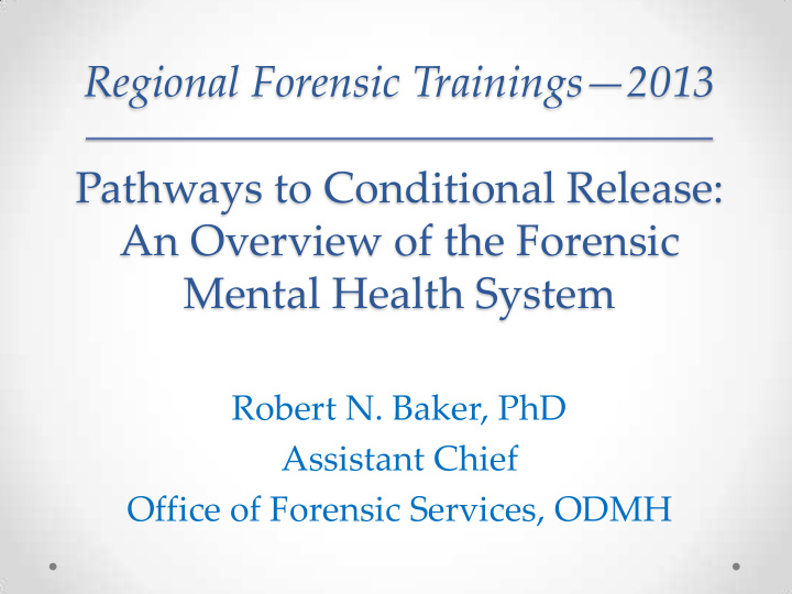 regional forensic trainings 2013