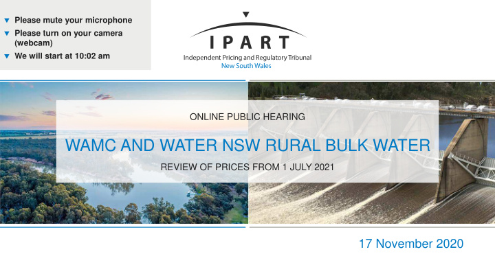 wamc and water nsw rural bulk water